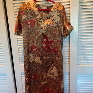 Vintage Brazilian Luxe Floral Caftan (Size M)
